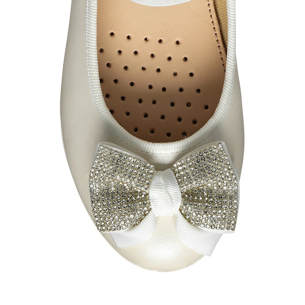 Kid's Plie Embellished Ballerina Flats