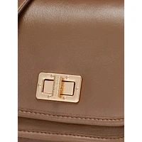 Flavrie Leather Crossbody Bag