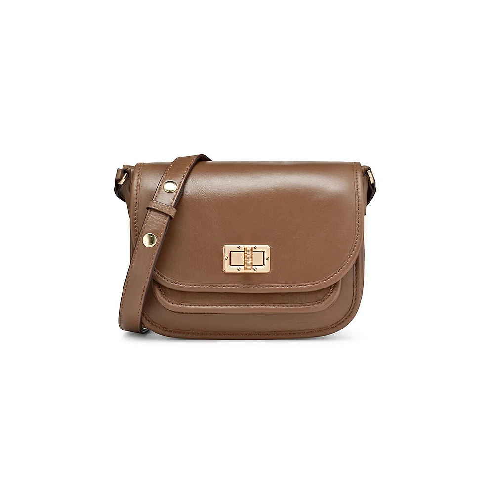 Flavrie Leather Crossbody Bag