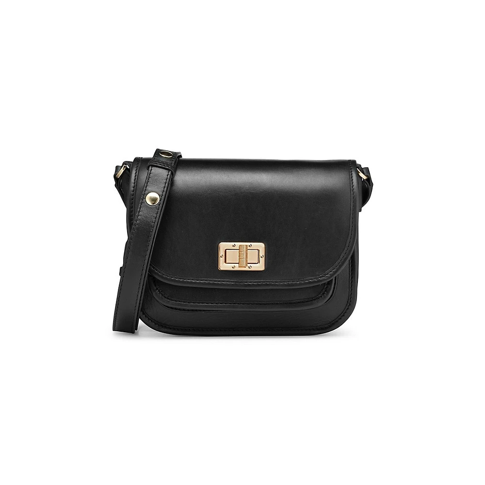 Flavrie Leather Crossbody Bag