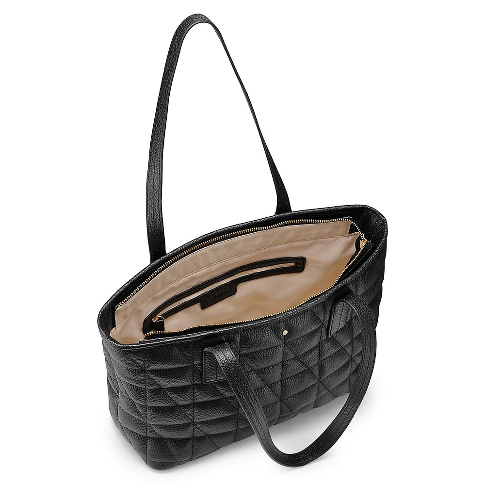 Gardren Quilted Leather Tote