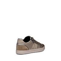 Mixed Media Side-Zip Sneakers