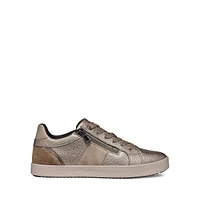 Mixed Media Side-Zip Sneakers