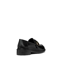 Women's Buckle-Detail Leather Loafers