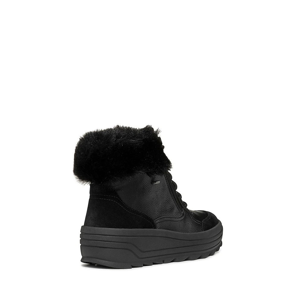 Women's Milleiny Abx Waterproof Faux Fur-Trim Ankle Boots