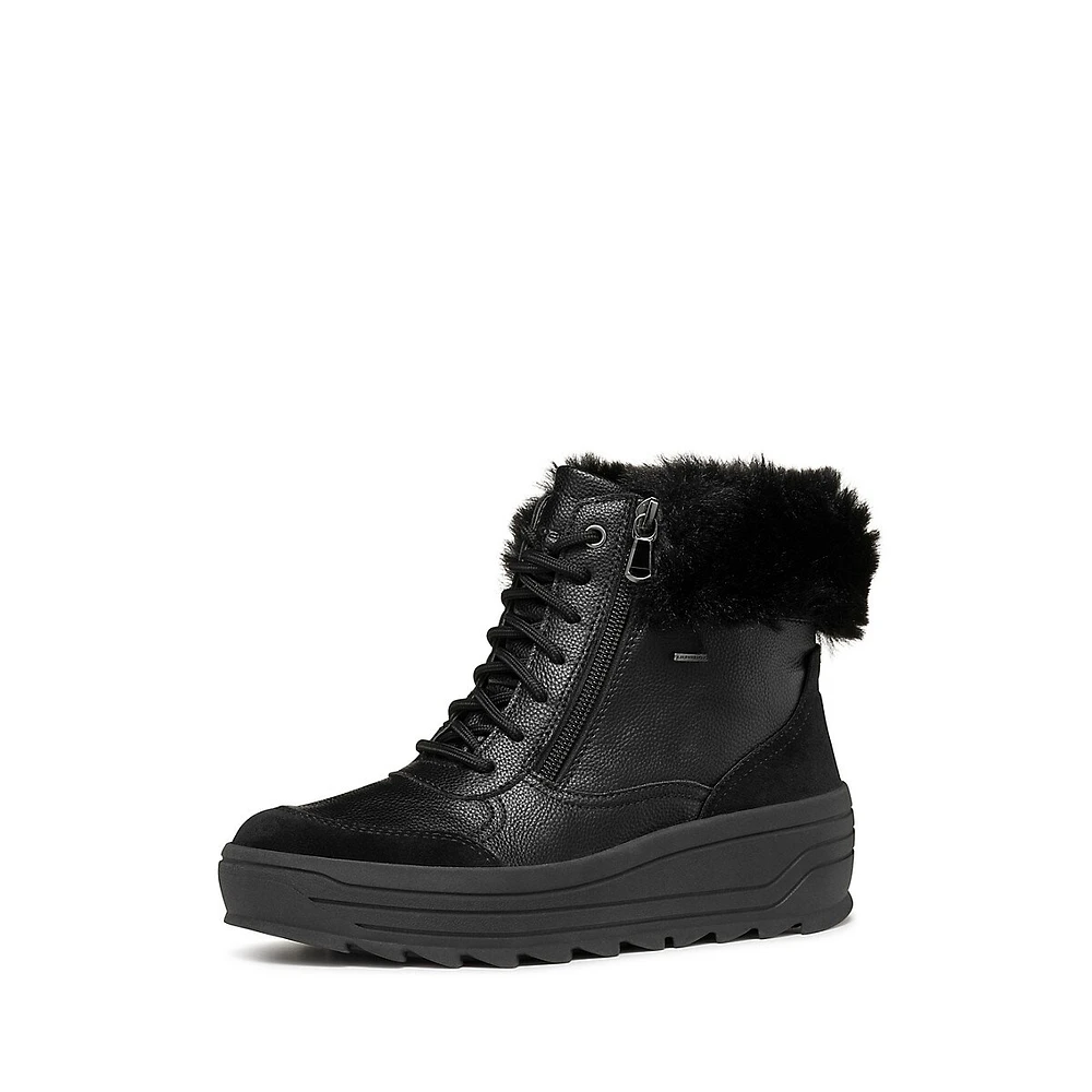 Women's Milleiny Abx Waterproof Faux Fur-Trim Ankle Boots