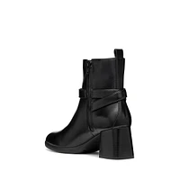 Women's Walk Pleasure Leather Block-Heel Ankle Boots