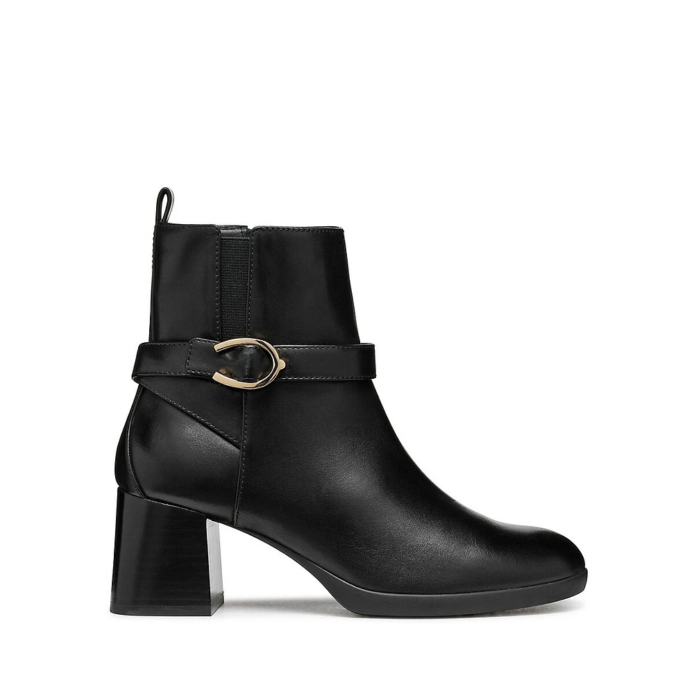 Women's Walk Pleasure Leather Block-Heel Ankle Boots