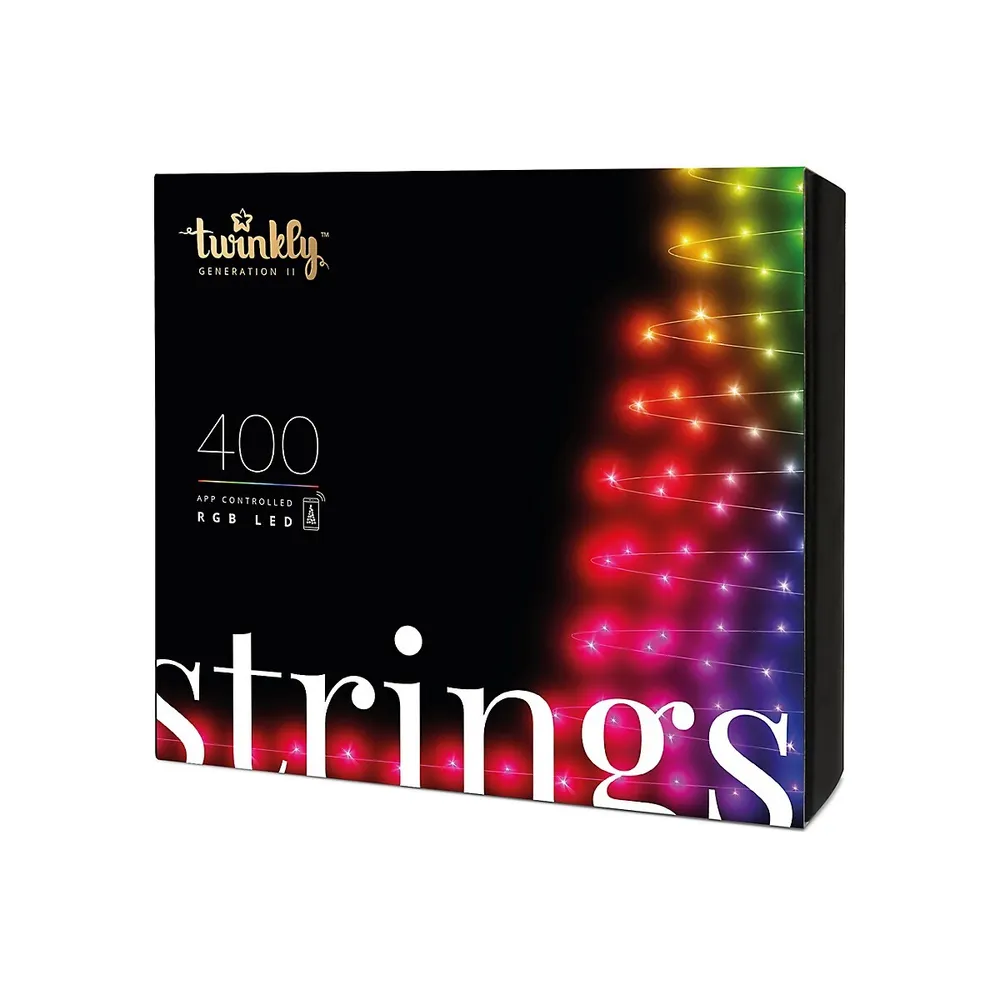 Guirlande de ampoules DEL RGB multicolores RGB Strings commandée par application