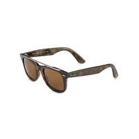 Icons Square 50mm Tortoiseshell Square Sunglasses