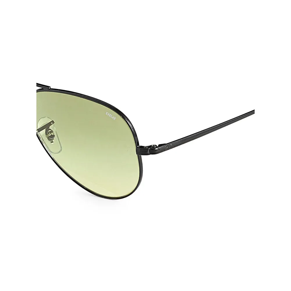 Icons 55mm Aviator Metal II Sunglasses