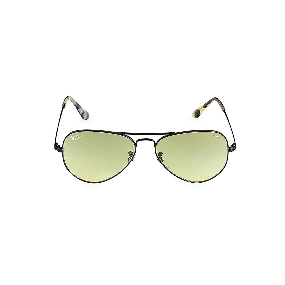 Icons 55mm Aviator Metal II Sunglasses