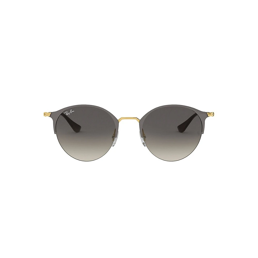 Highstreet 50mm Round Gradient Sunglasses