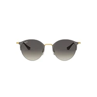 Highstreet 50mm Round Gradient Sunglasses