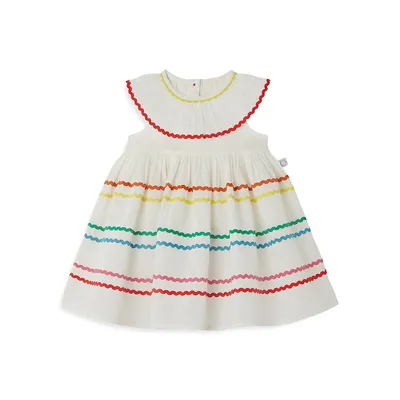 Baby Girl's Ricrac-Trim Dress