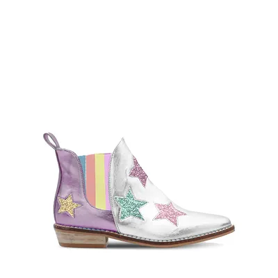 Girl's Glitter Star Boots