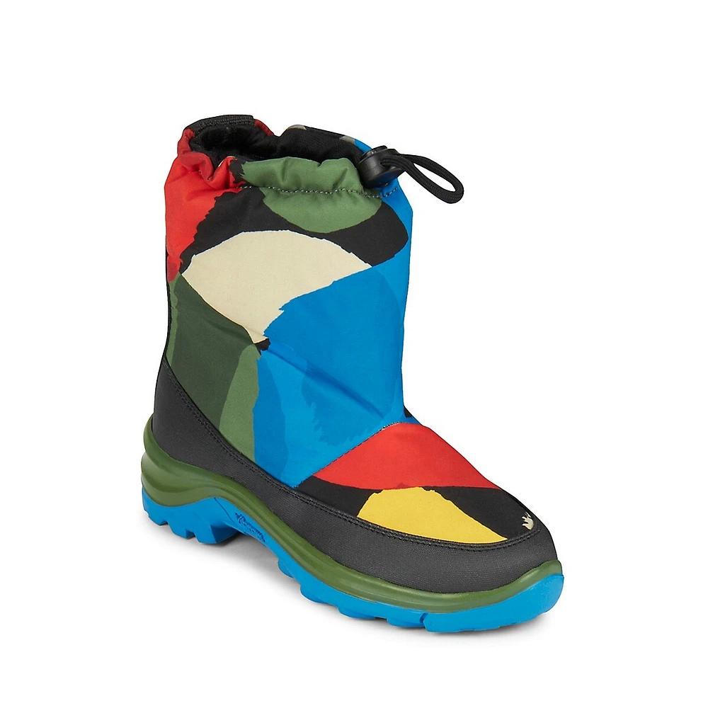 Boy's Colourblock Drawcord Snow Boots