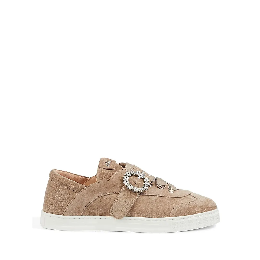 Gemma Embellished Buckle Sneakers