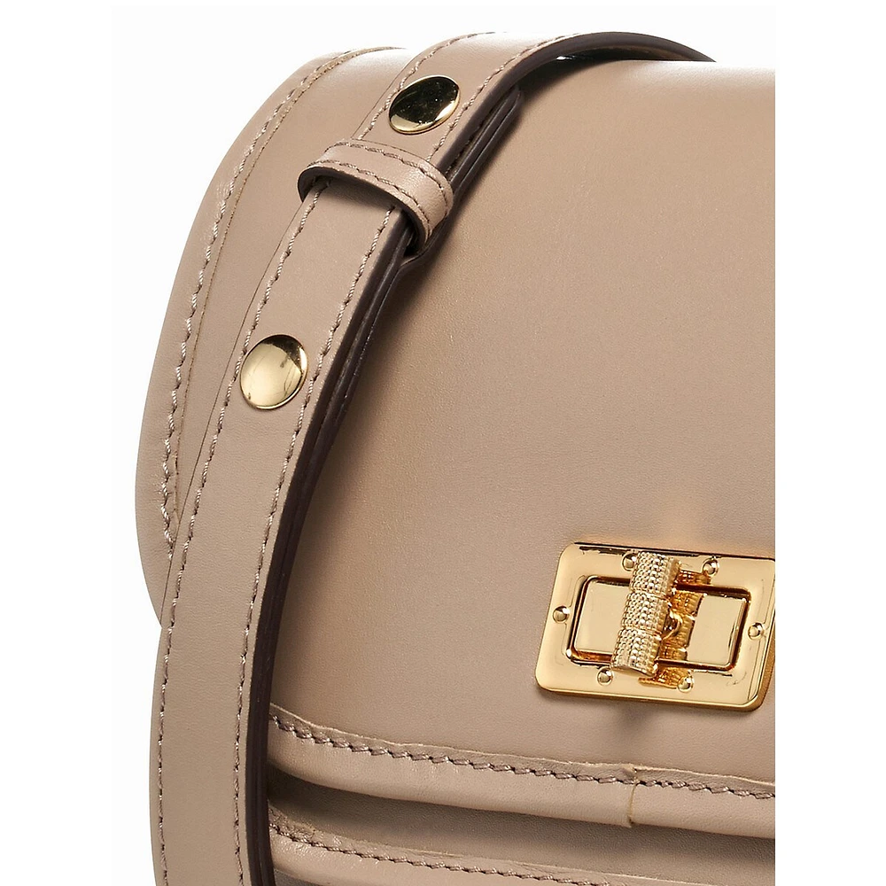 Flavrie Leather Crossbody Bag