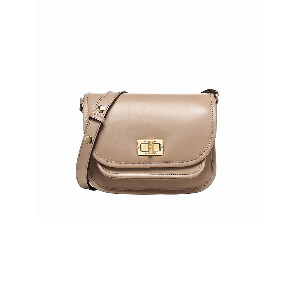 Flavrie Leather Crossbody Bag