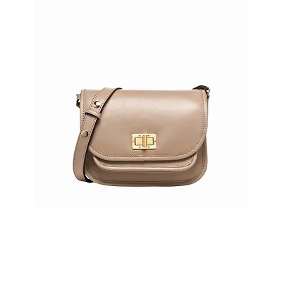 Flavrie Leather Crossbody Bag