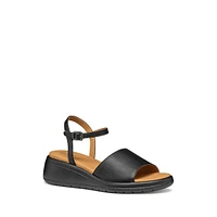 D Meliconia A Peep-Toe Wedge Sandals