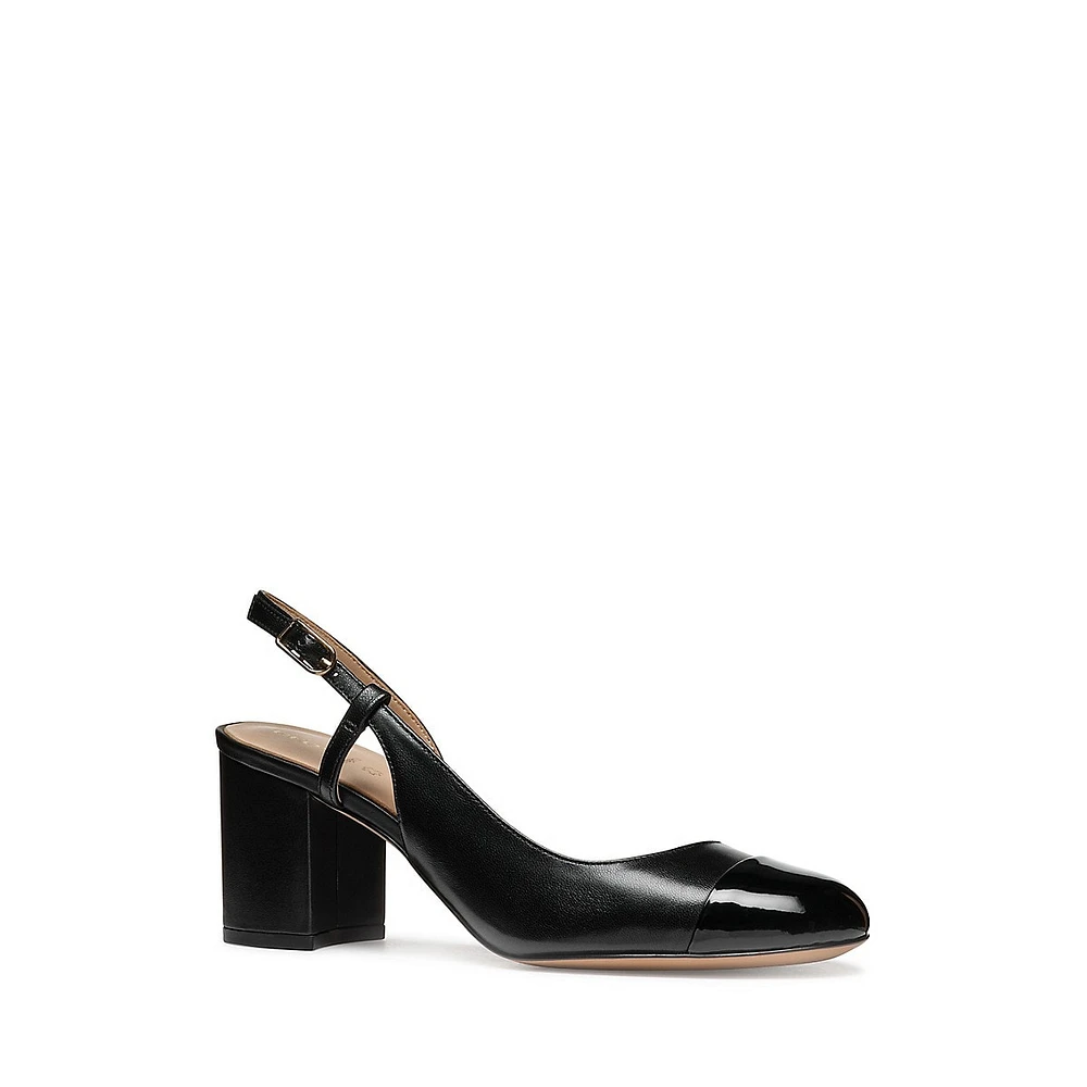 Virnilisa Mid-Heel Slingback Pumps
