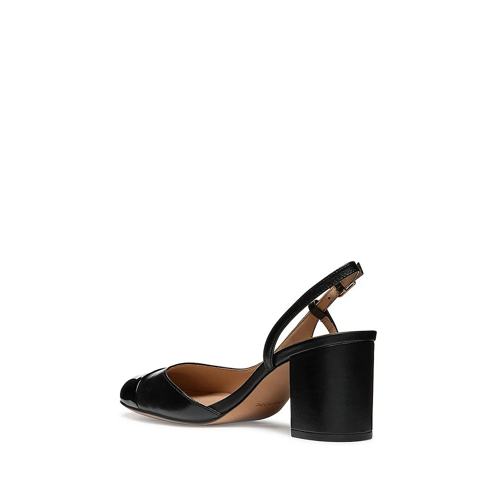 Virnilisa Mid-Heel Slingback Pumps