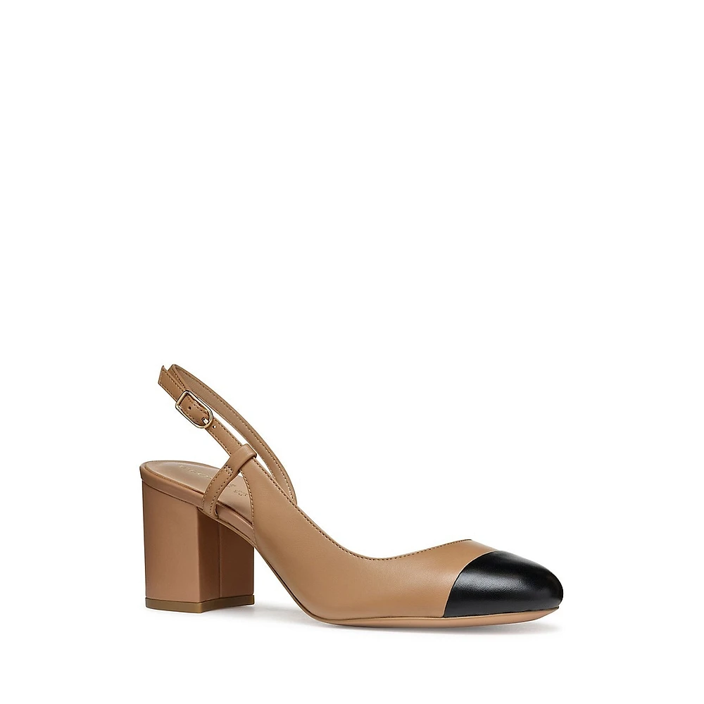 Virnilisa Mid-Heel Slingback Pumps