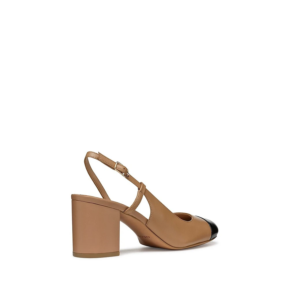 Virnilisa Mid-Heel Slingback Pumps