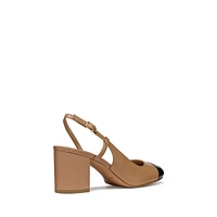 Virnilisa Mid-Heel Slingback Pumps