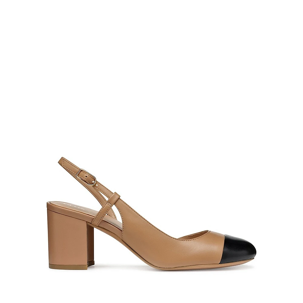 Virnilisa Mid-Heel Slingback Pumps