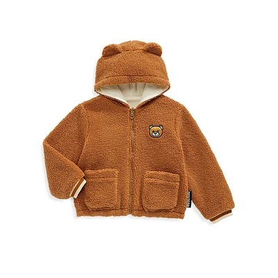 Moschino Bear Reversible Fuzzy Jacket