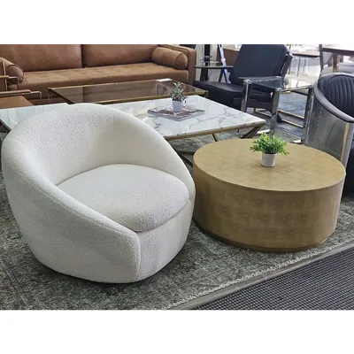 Nina Lounge Chair (boucle Fabric)