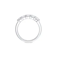 14K White Gold & 2 CT. T.W. 5-Stone Emerald-Cut Lab-Grown Diamond Ring