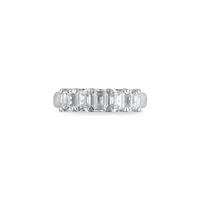 14K White Gold & 2 CT. T.W. 5-Stone Emerald-Cut Lab-Grown Diamond Ring