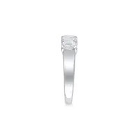 14K White Gold & 2 CT. T.W. 5-Stone Emerald-Cut Lab-Grown Diamond Ring