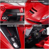 Ferrari LaFerrari RC Car 1/14 Scale Licensed Remote Control Toy Car with Open Butterfly Doors and Working Lights