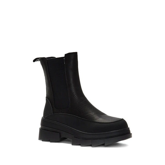 both paris gao chelsea boots（both Black Gao Platform Chelsea 