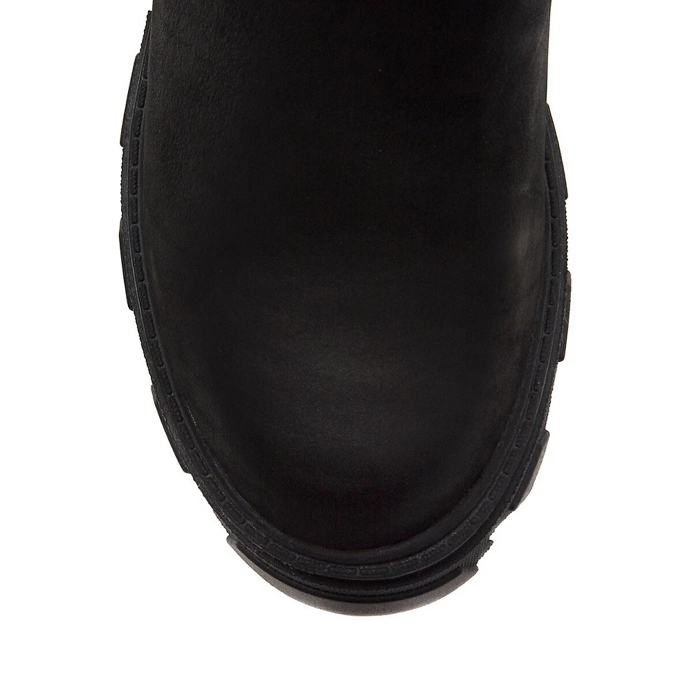 Women's Planet Smoothie Waterproof Foldover Leather Booties