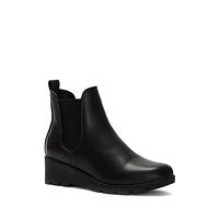 High Roller Waterproof Vegan Leather Platform Chelsea Boots