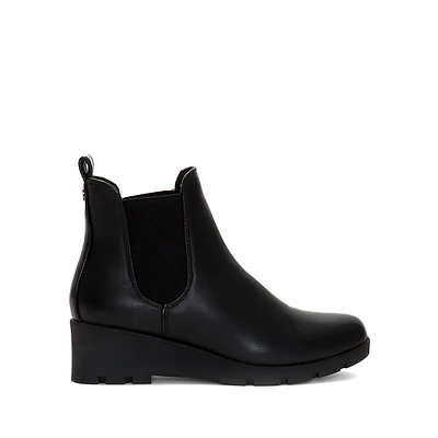 High Roller Waterproof Vegan Leather Platform Chelsea Boots