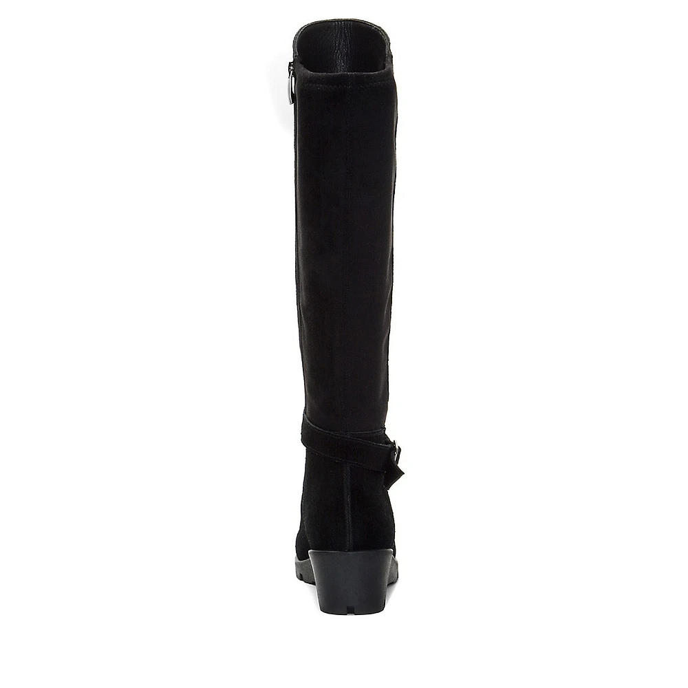 Santa Cruz Waterproof Stretch Suede Over-The-Knee Boots