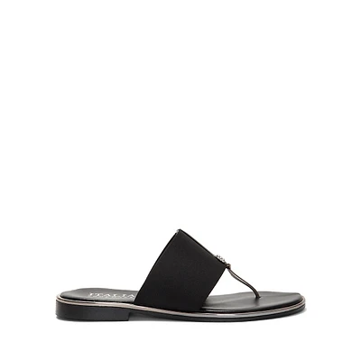 Wide Elastic Band Thong Sandals