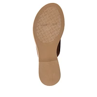 Wide Elastic Band Thong Sandals