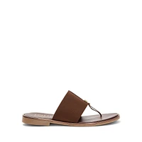 Wide Elastic Band Thong Sandals