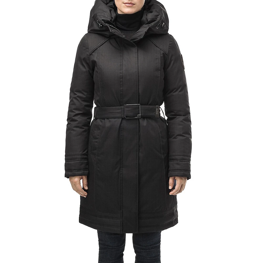 Hooded Belted Parka