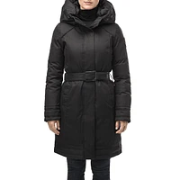 Hooded Belted Parka