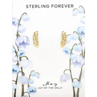 Sterling Silver Birth Flower Studs-may