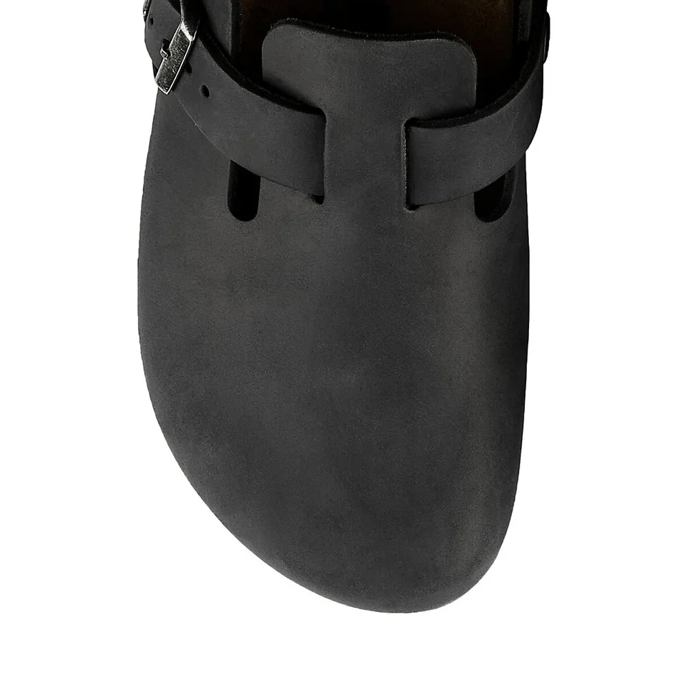 Women's Boston Oiled Leather Clogs